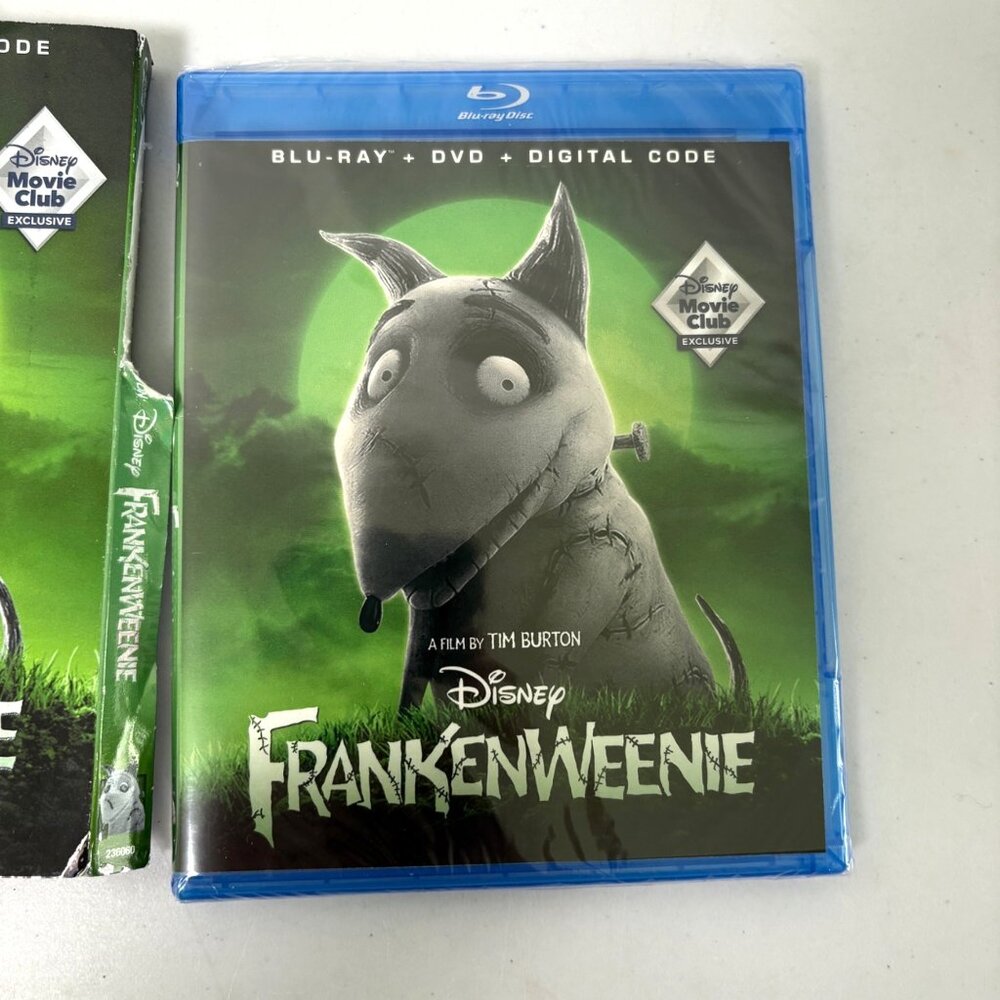 Frankenweenie Blu-ray DVD‎ Disney Movie Club Kids Family NEW Sealed - Picture 5 of 8